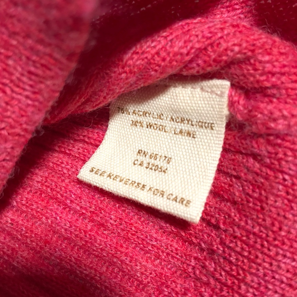 Free People | Red Ribbed V-Neck Long Tee - Picture 4 of 5